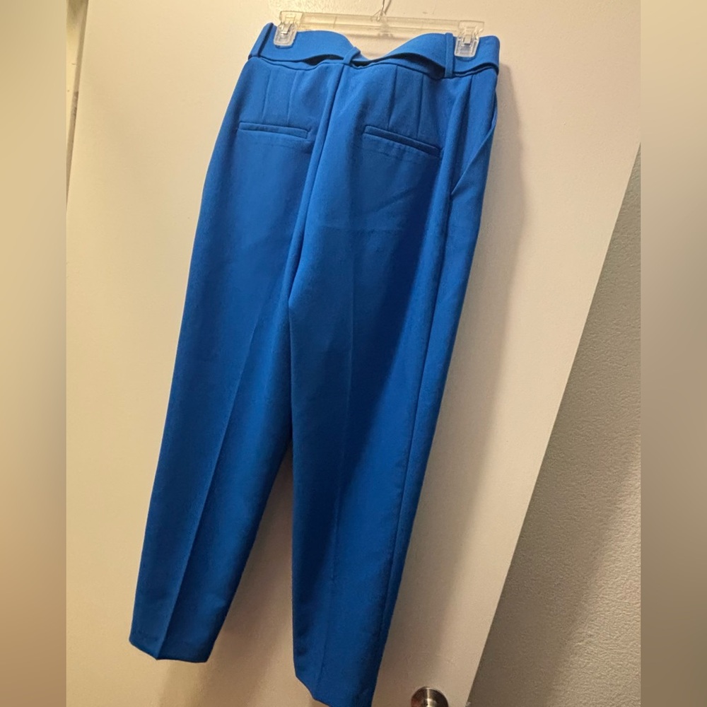 Zara Blue Straight Leg Pants